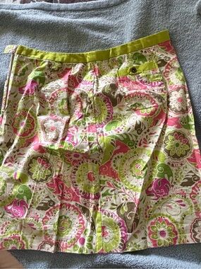 Sigrid Olsen floral cotton blend skirt.  Size 6